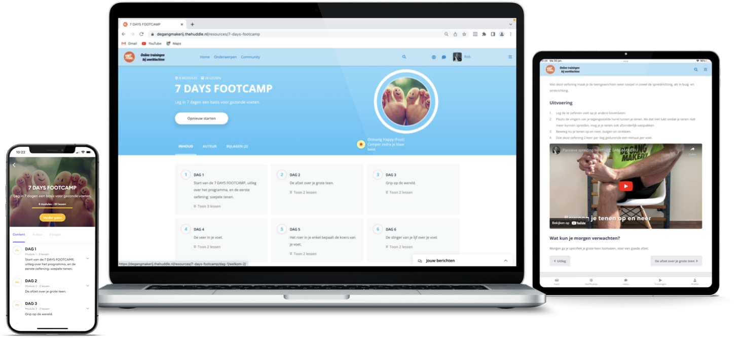 Mockup footcamp